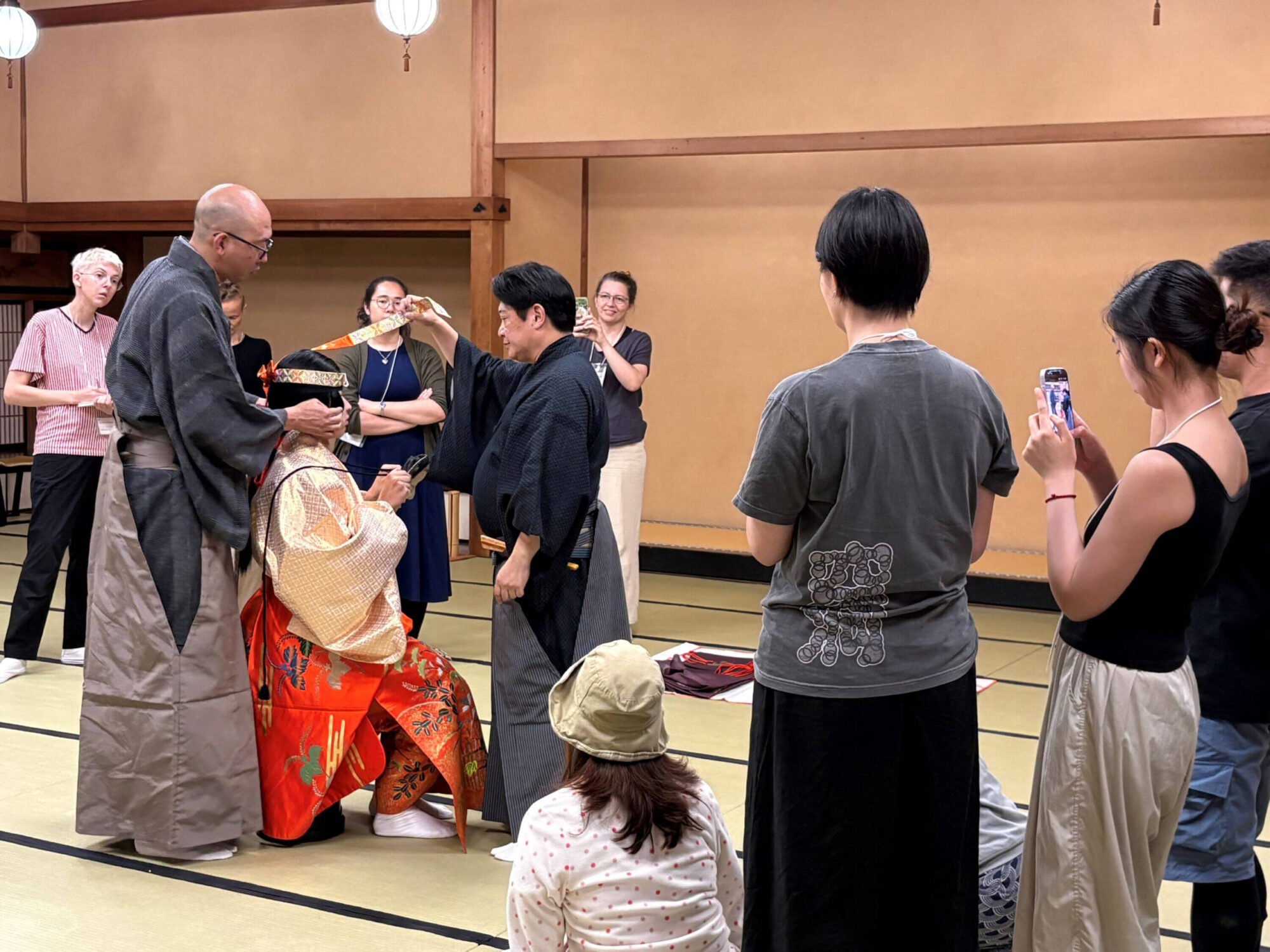 Traditional Theater Training2026 能楽ワークショップの様子